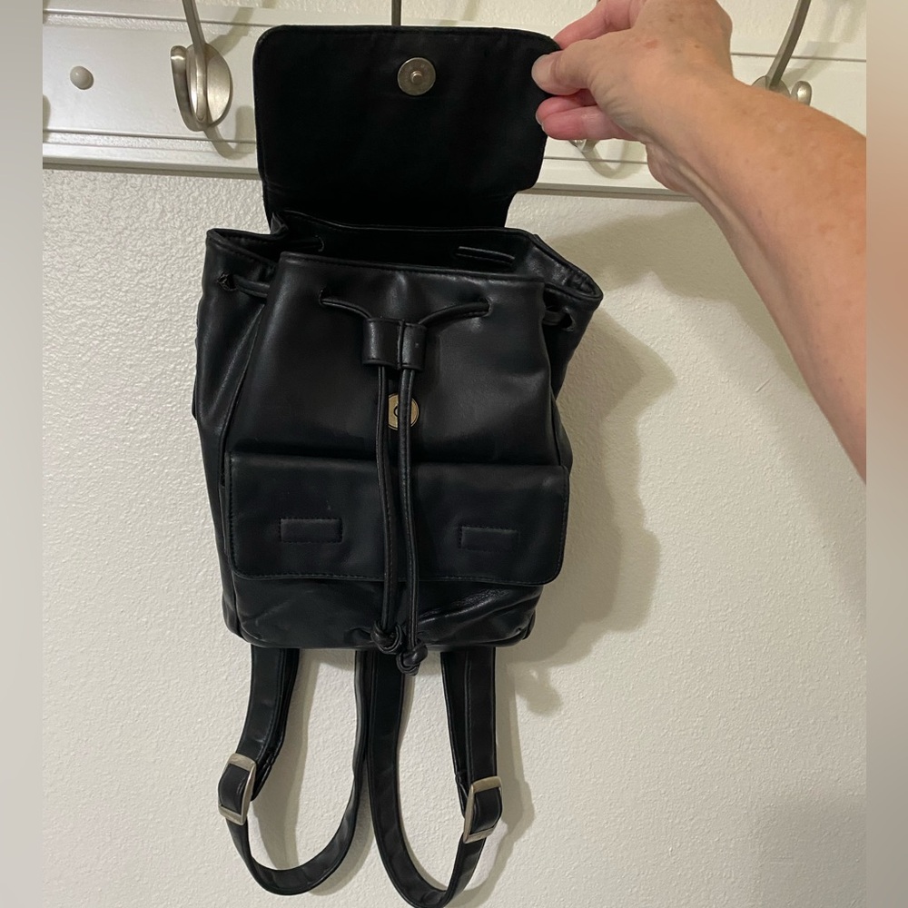 Genuine Leather Mini Backpack - Picture 4 of 15
